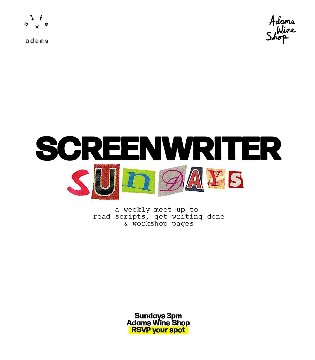 Screenwriter Sundays
