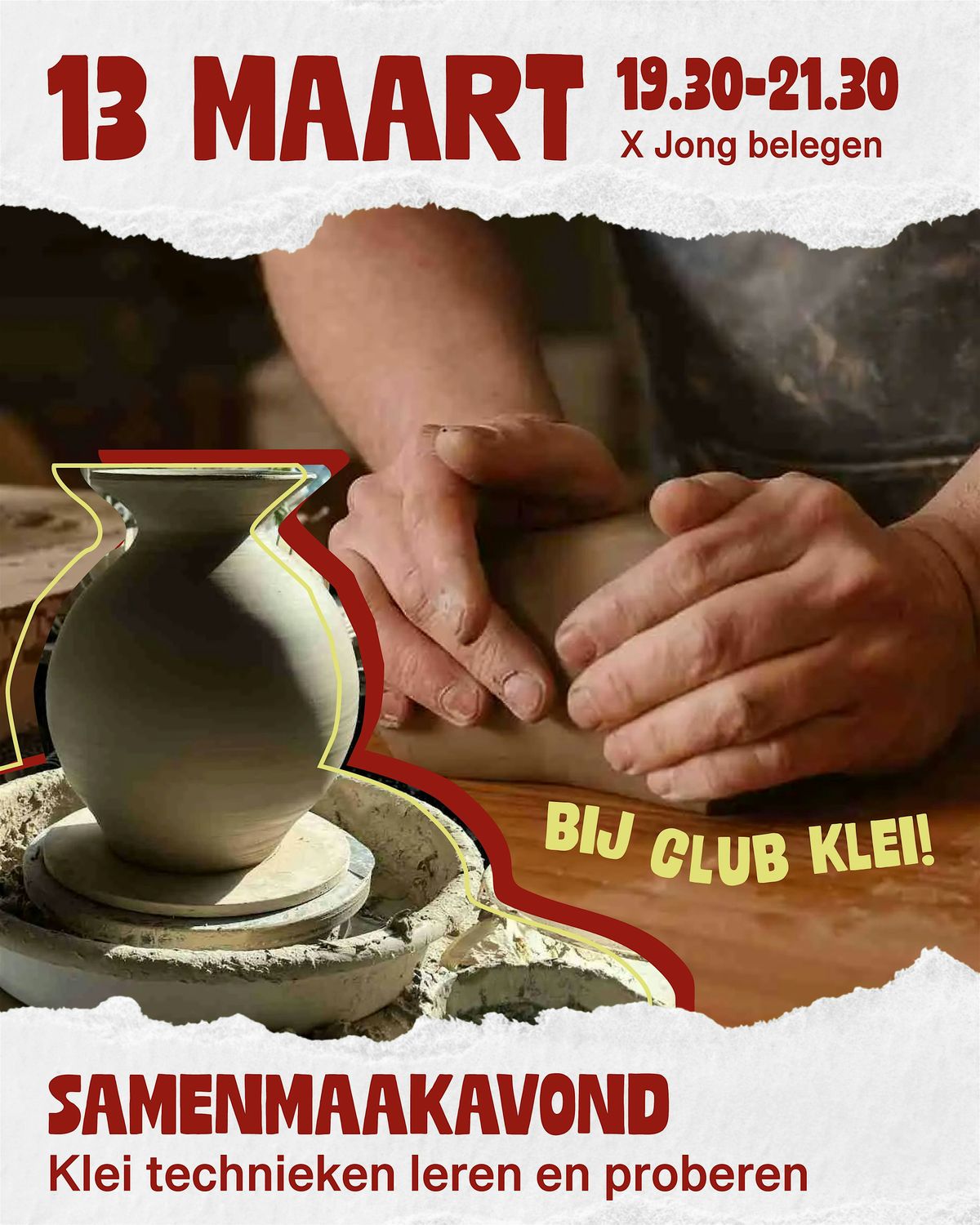 Samenmaakavond `bij Club Klei!