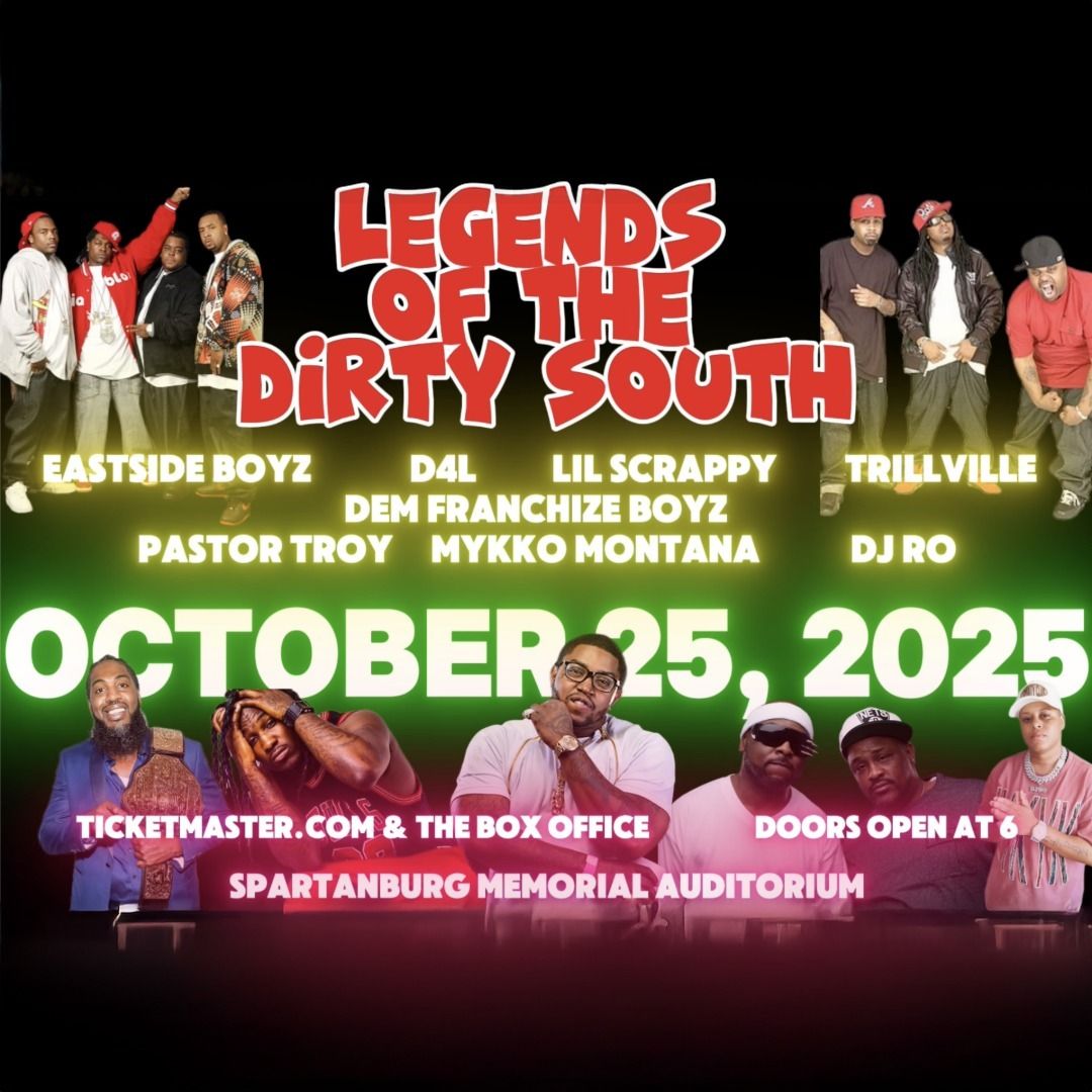 Legends Of The Dirty South at Spartanburg Memorial Auditorium
