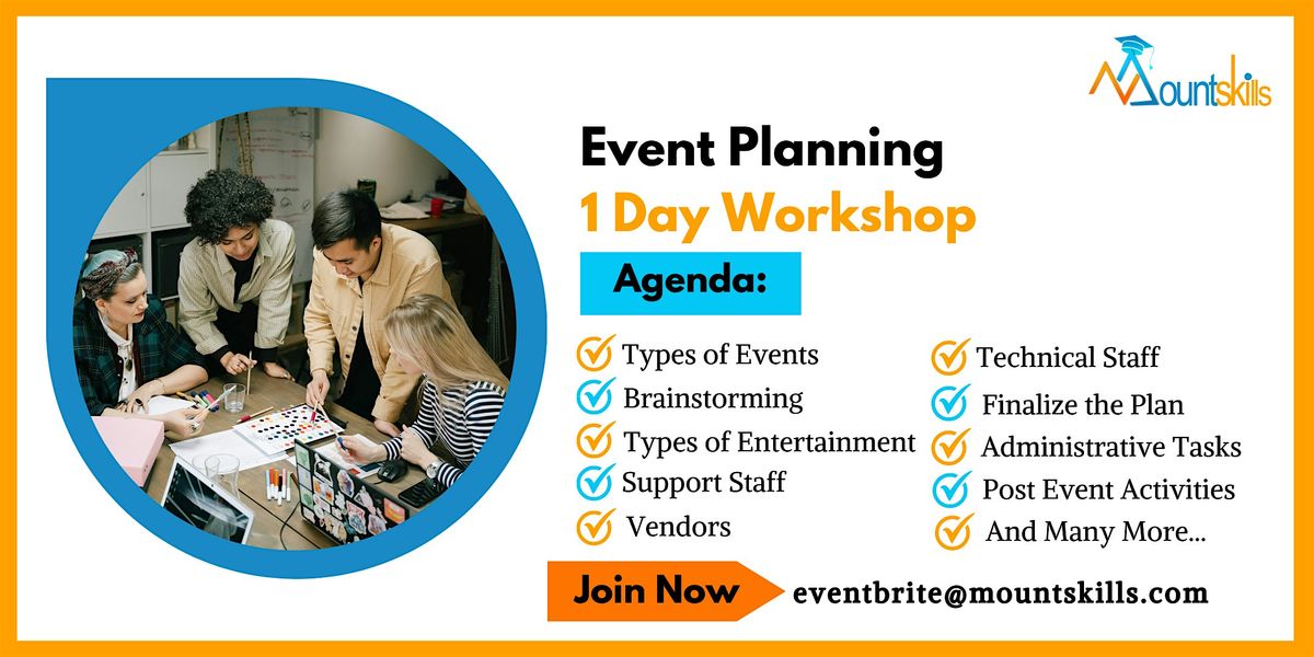 Event Planning 1 Day Workshop in Austin, TX on November 21st, 2024