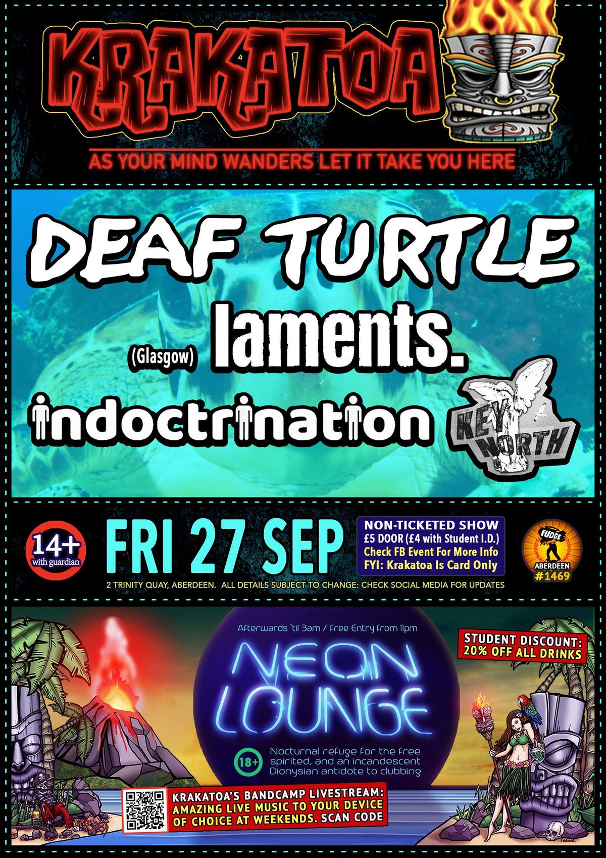 DEAF TURTLE, LAMENTS [ GLASGOW ] , INDOCTRINATION , KEY NORTH