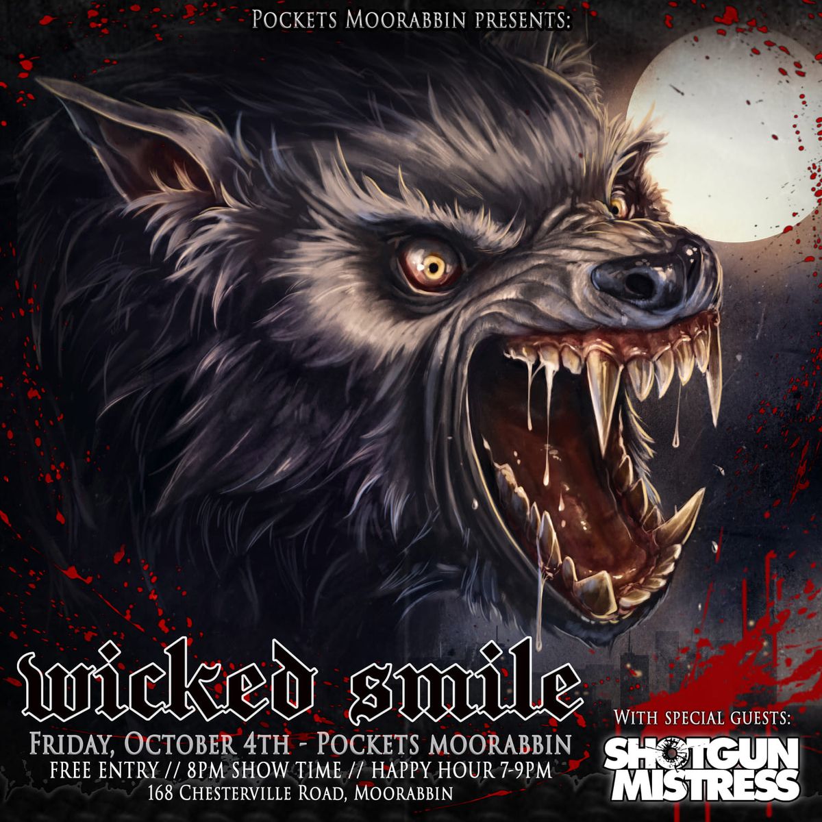 [FREE ENTRY] WICKED SMILE x SHOTGUN MISTRESS | LIVE @ Pockets