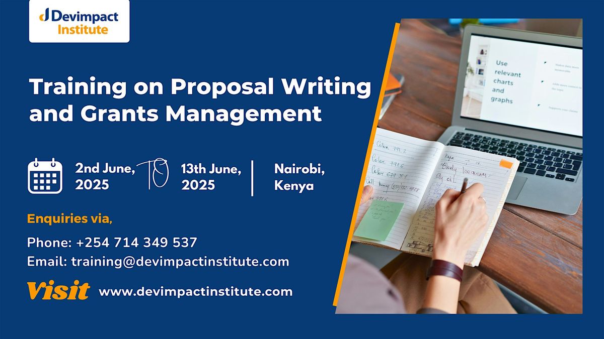 Training on Proposal Writing and Grants Management