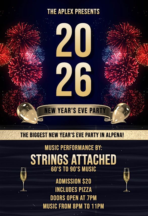 New Year's Eve Party with music by Strings Attached (60's to 90's music)