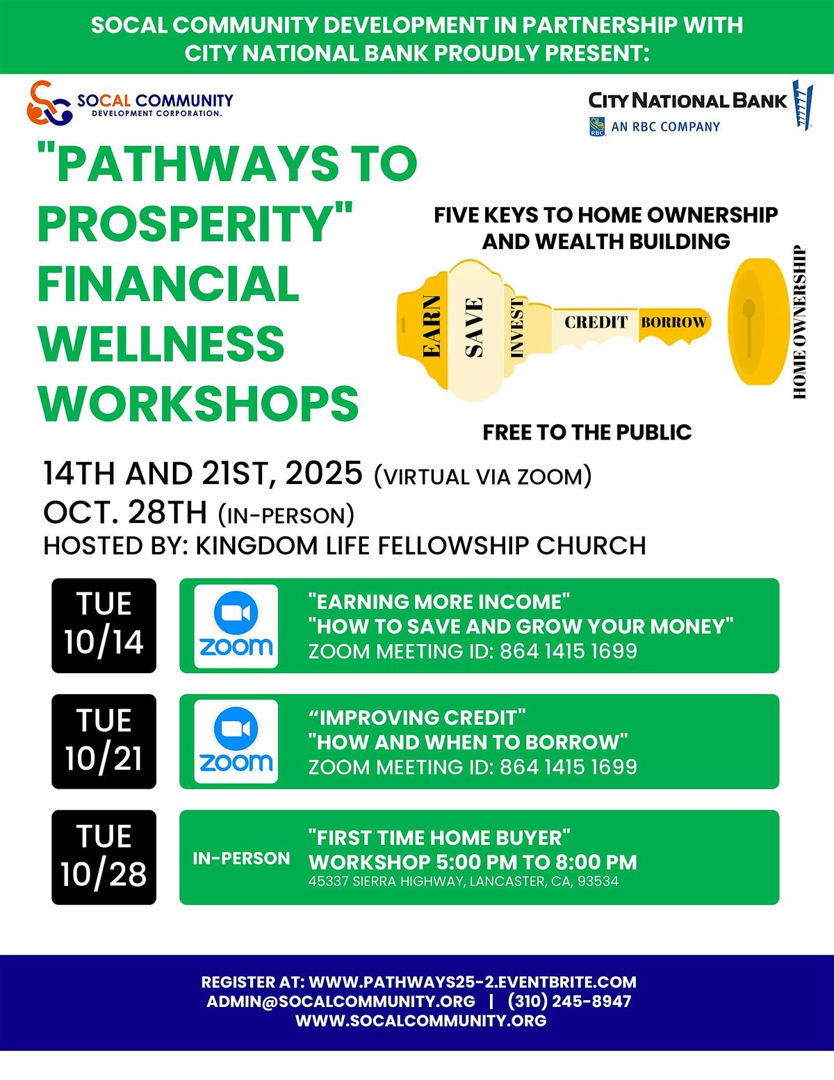 Pathways to Prosperity 25 - Financial Wellness Workshop - Hybrid Lancaster