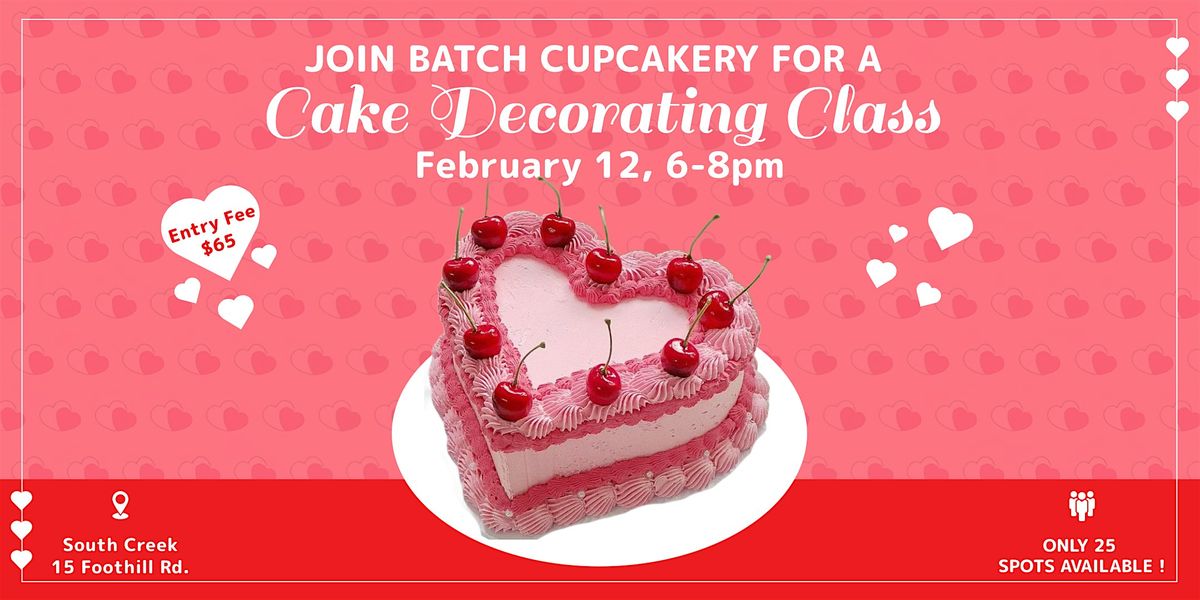 Valentine's Cake Decorating Class