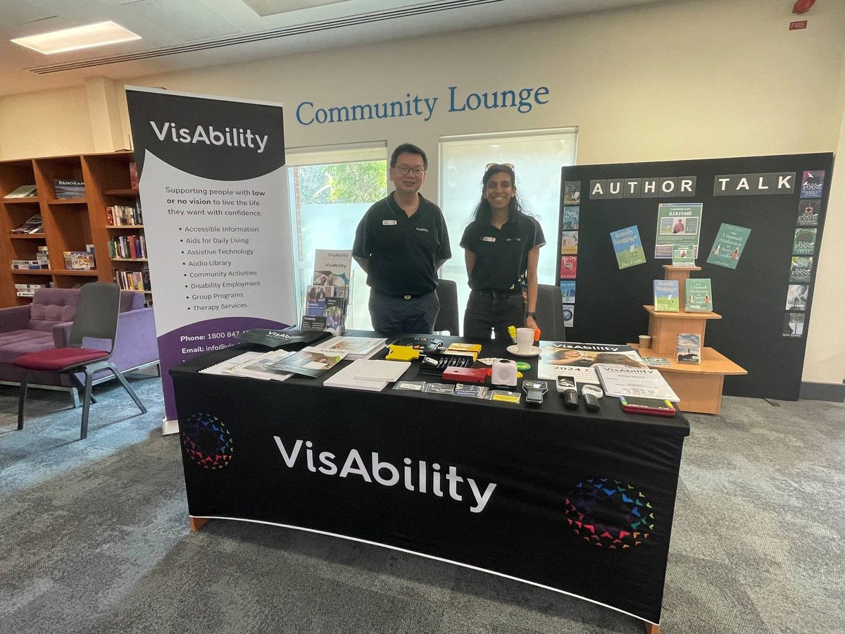 VisAbility's Accessible Information team visits Subiaco Library