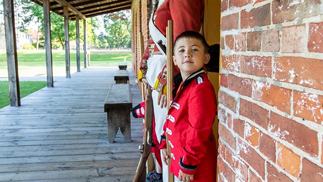 Soldier for a Day at Fort Malden National Historic Site