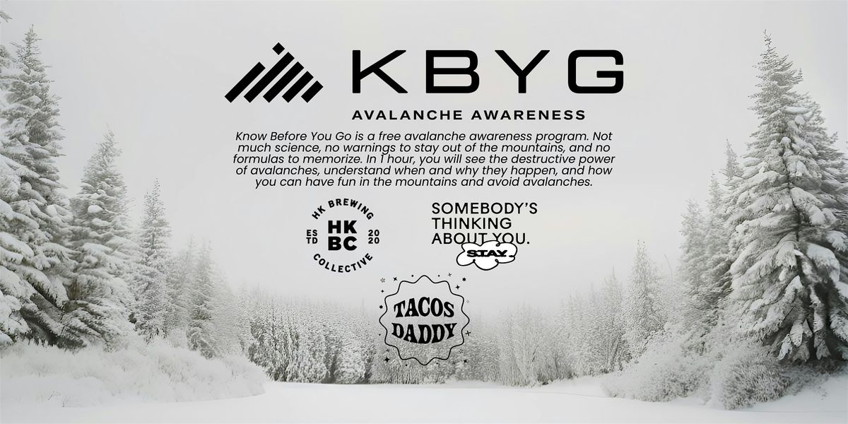 Know Before You Go (KBYG) w\/ UAC & S.T.A.Y. @ HK Brewing Collective