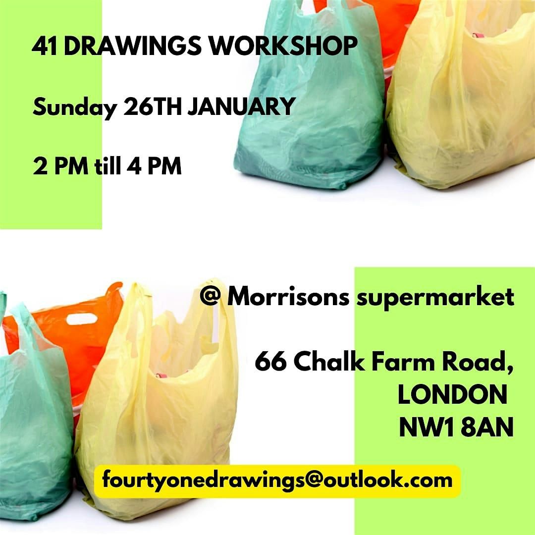 41drawings workshop @ Morrisons supermarket, London