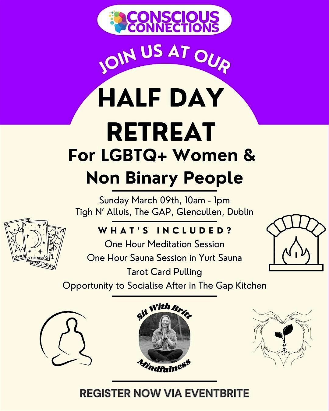 Half Day Retreat for LGBTQ+ Women and Non Binary Community