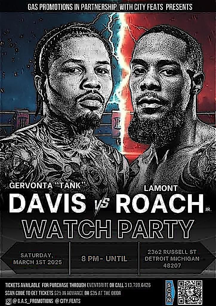 Tank Davis vs Lamont Roach Watch Party