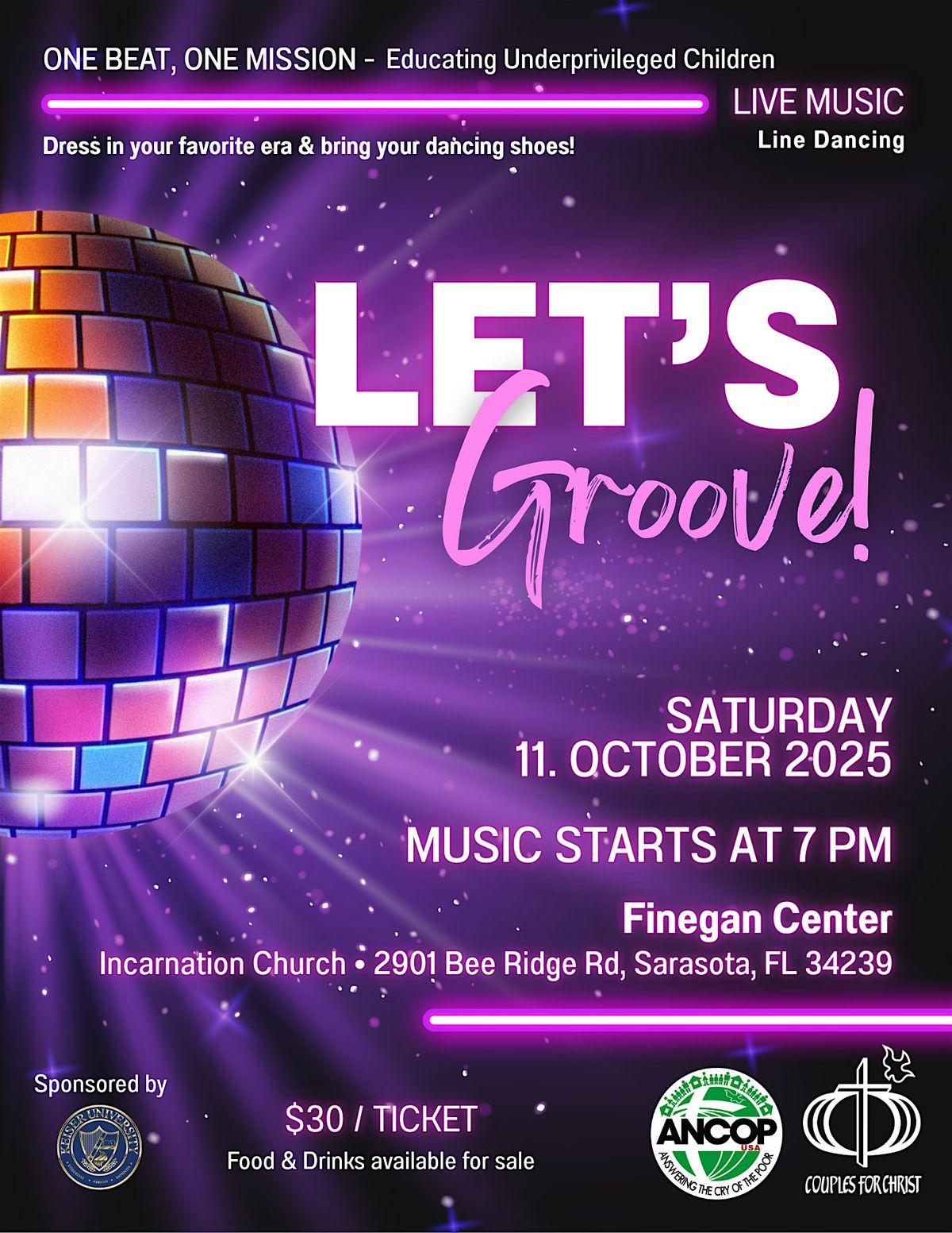 Live Concert 2025 \u2013 Let\u2019s Groove! - live music and line dancing