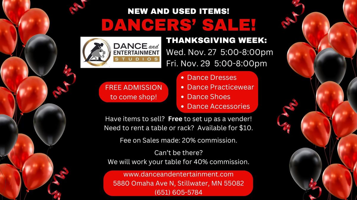 Black Friday Sale: New & Gently Used Dance Items!