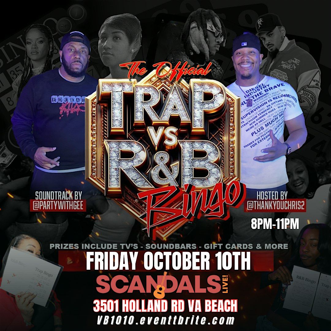 R&B BINGO BRUNCH VA Beach FRIDAY 11\/29\/25 At Scandals W\/Thank You Chris