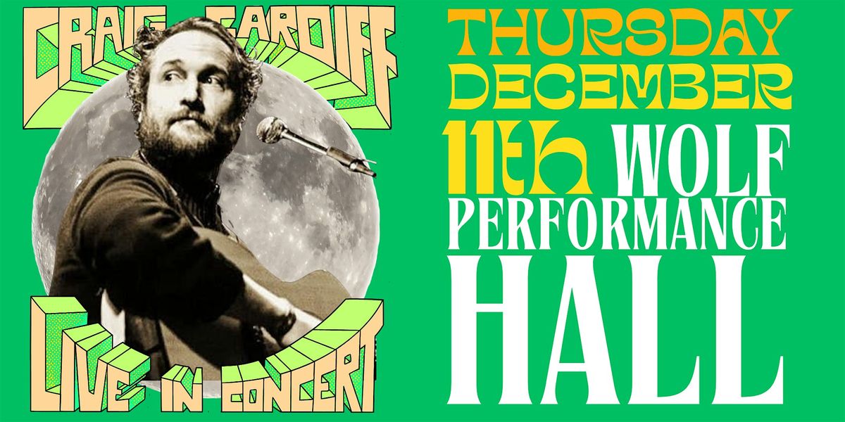 Craig Cardiff (London, ON) Thursday, Dec 11th, 2025 - Wolf Performance Hall