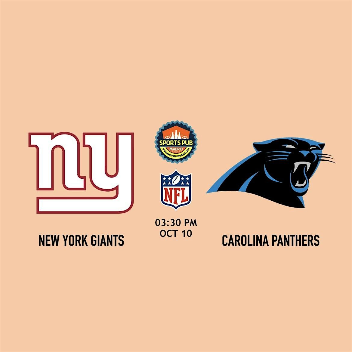 New York Giants @ Carolina Panthers [NFL] - Malasa\u00f1a | Sports Pub Madrid