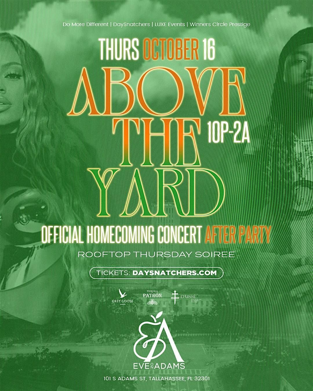 Above the Yard: Rooftop Thursday Soiree | Official Concert After Party