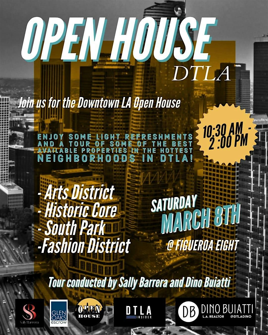 Open House DTLA  Walking Tour Saturday March 8th, 2025