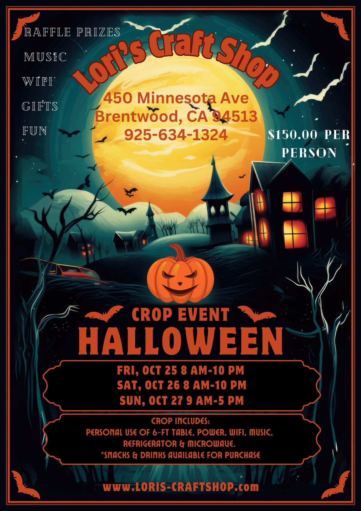 October Halloween Crop Event