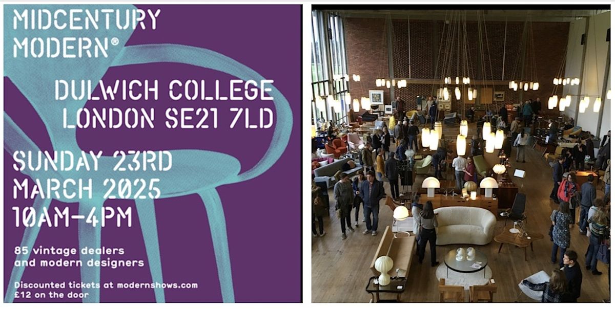 Midcentury Modern\u00ae Vintage & Modern Interiors Fair.  Dulwich Peckham London