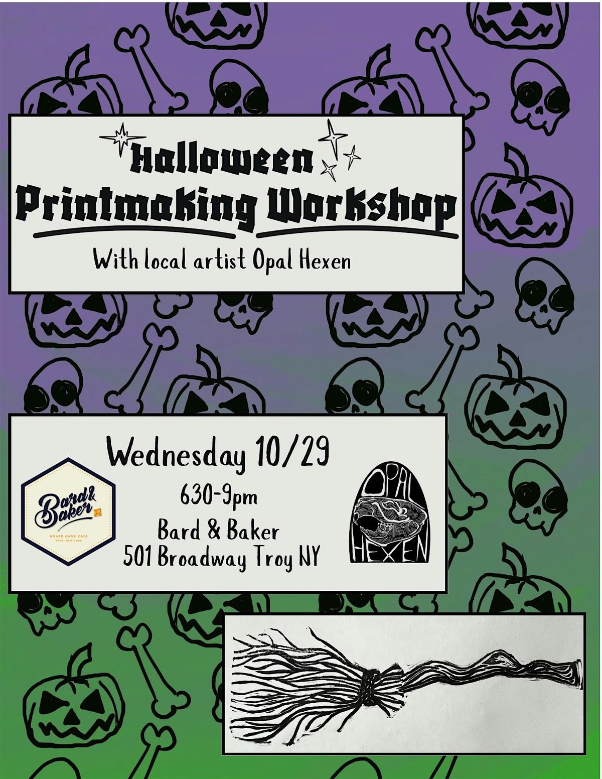 Halloween Printmaking Workshop