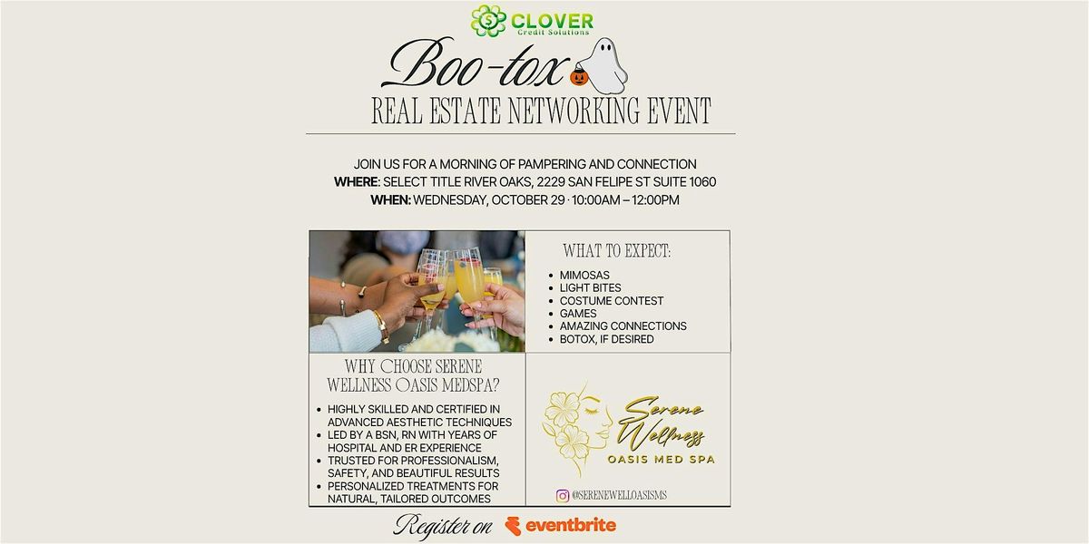 Boo-tox Real Estate Networking Event