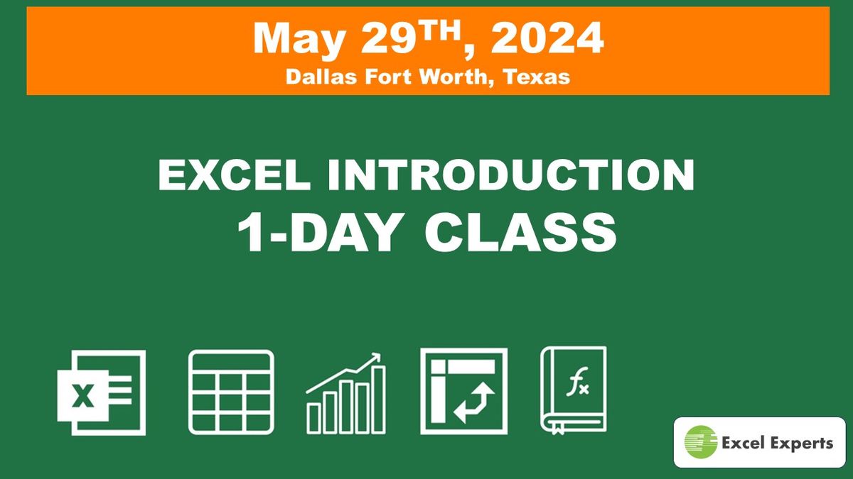 Microsoft Excel Introduction Class