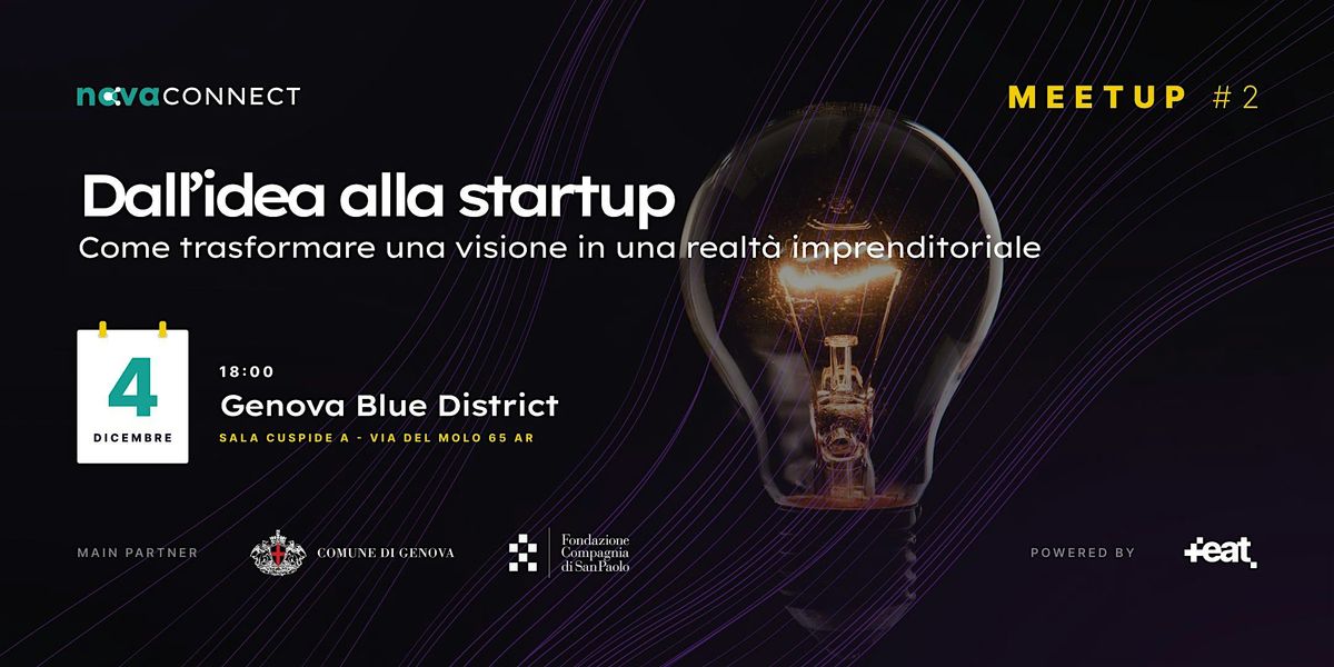 Nova Connect Meetup #2 | Dall'idea alla startup