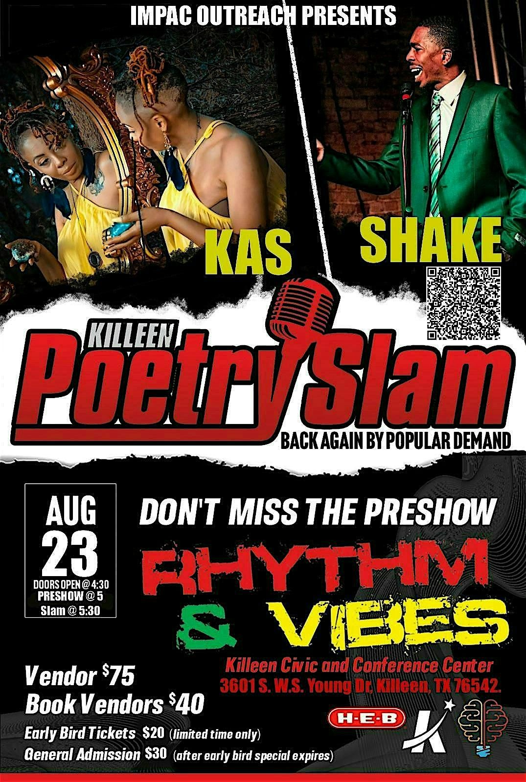 KILLEEN POETRY SLAM \/ RHYTHM & VIBES SHOWCASE