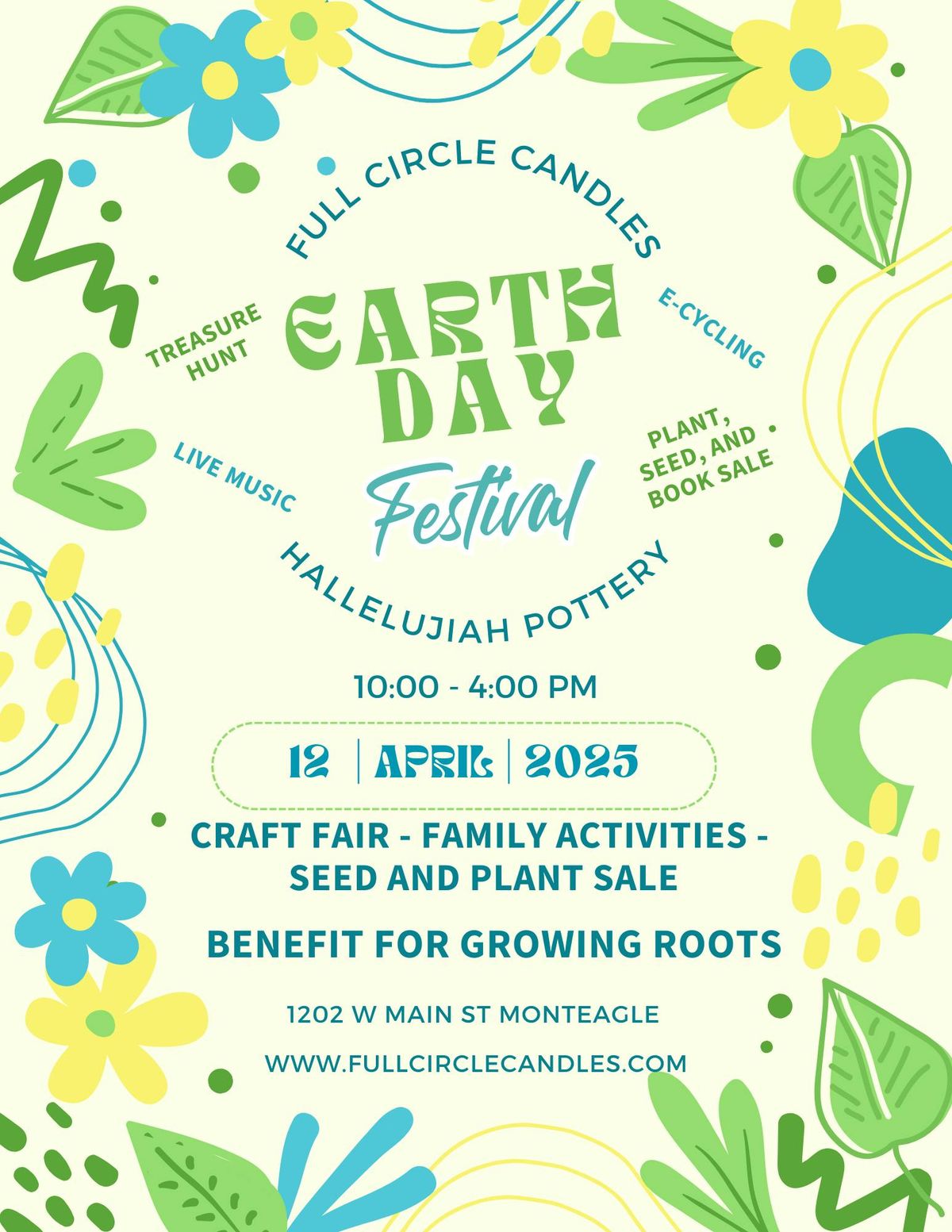 Earth Day Festival - April 12th 2025 10-4