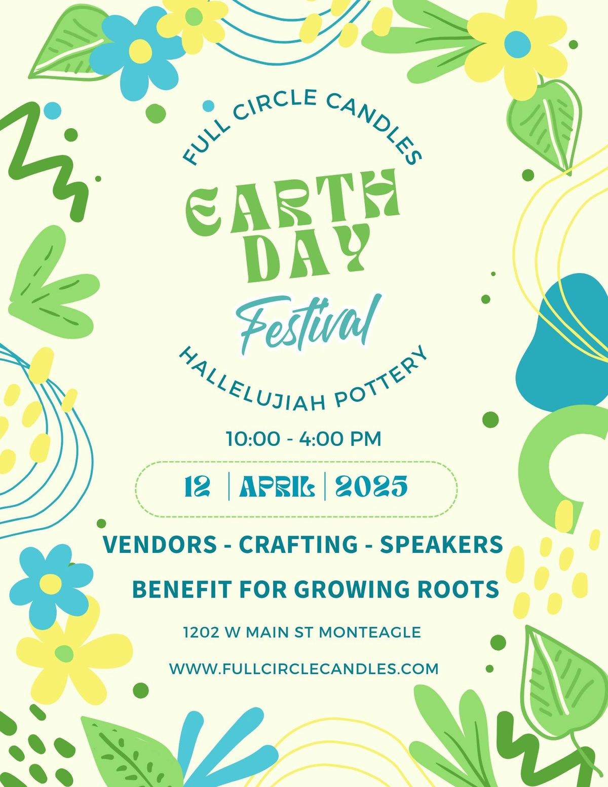 Earth Day Festival - April 12th 2025 10-4