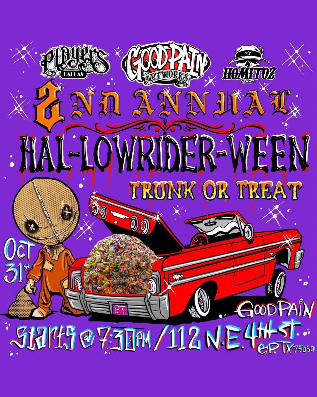 Grand Prairie Trunk or Treat "Hal-Lowrider-Ween"