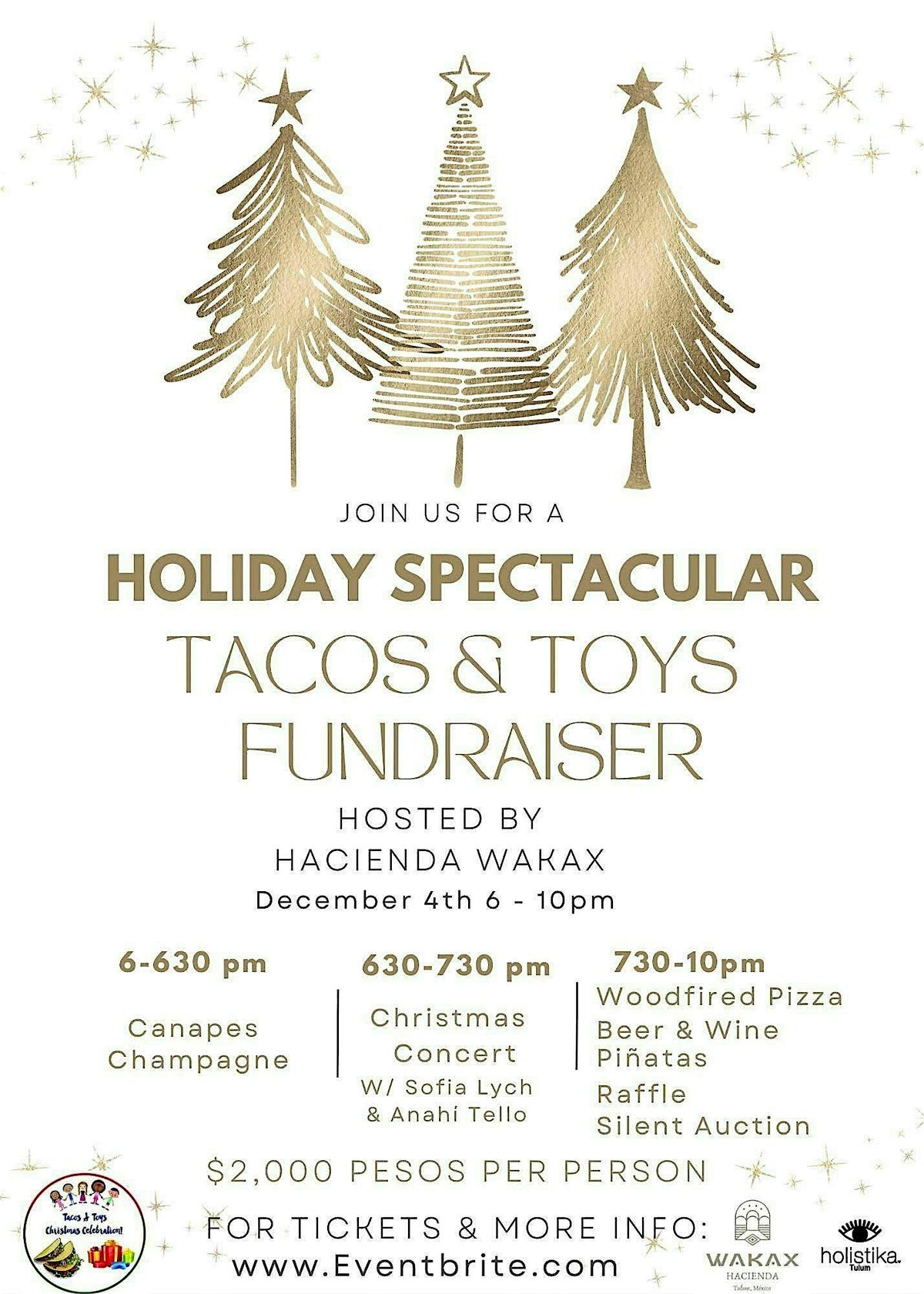 Holiday Spectacular Fundraiser for  Tacos & Toys