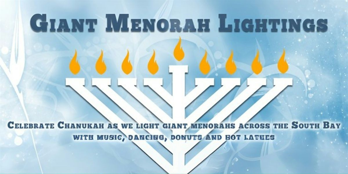 Giant Menorah Lighting Ceremony at Manhattan Village Shopping Center