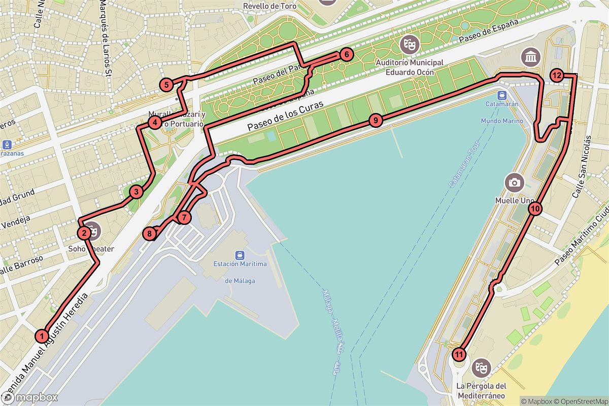 M\u00e1laga Audio Tour: Stories & Statues Along the Harbor\u2019s Heart