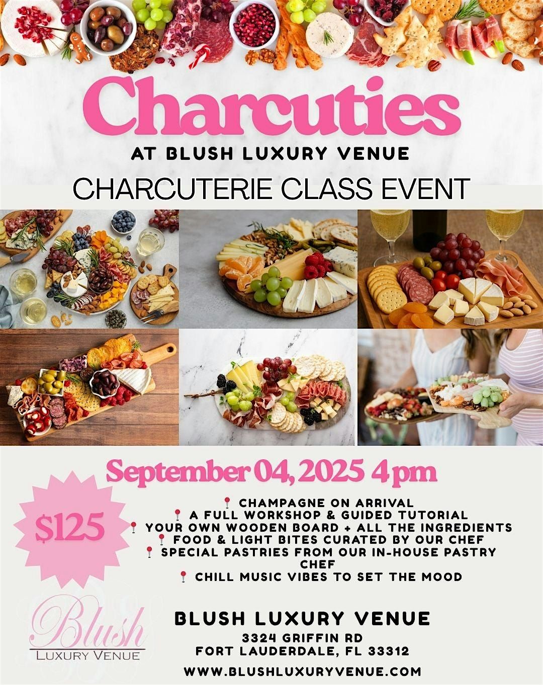 Charcuties at Blush Luxury Venue \u2013 Charcuterie Class Event
