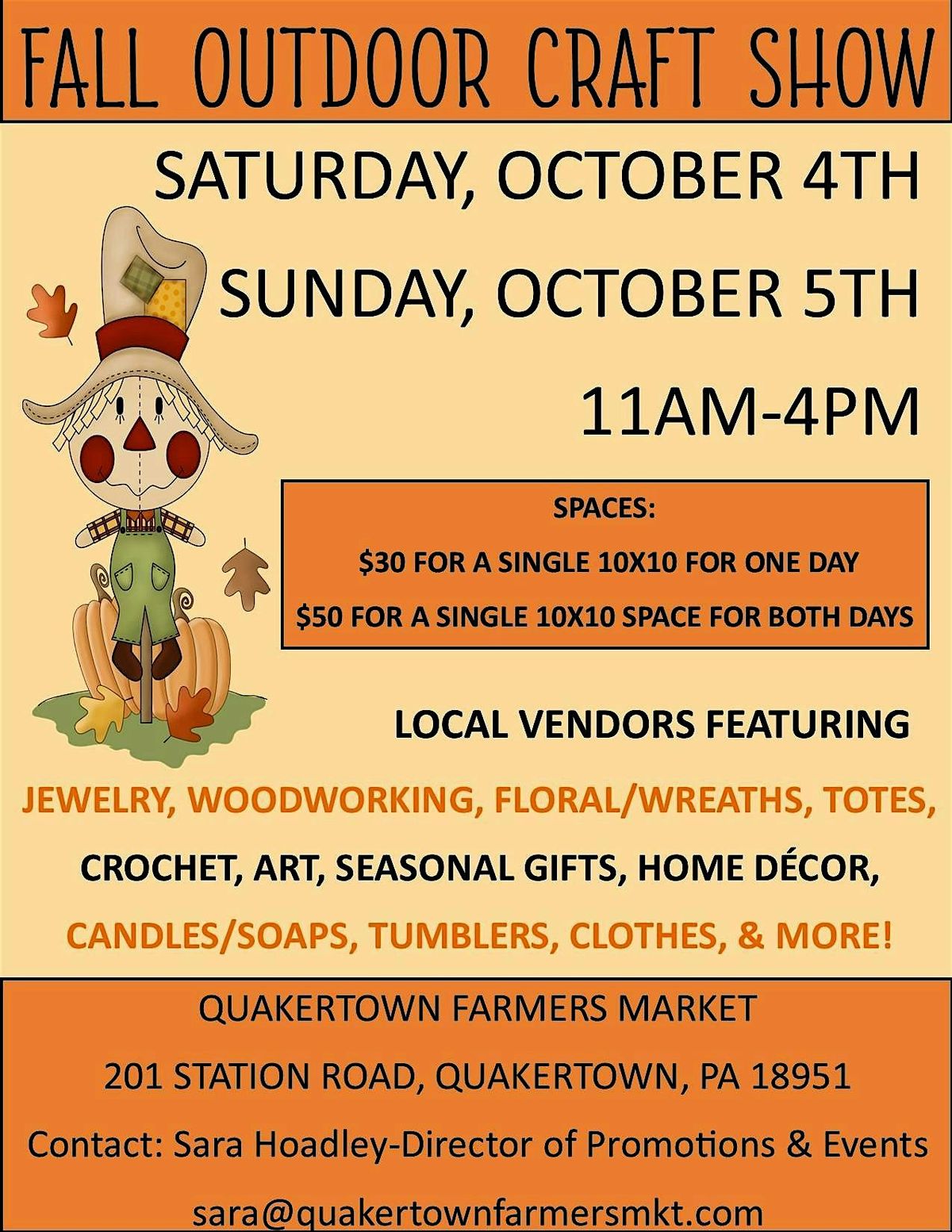 Fall Outdoor Craft Show