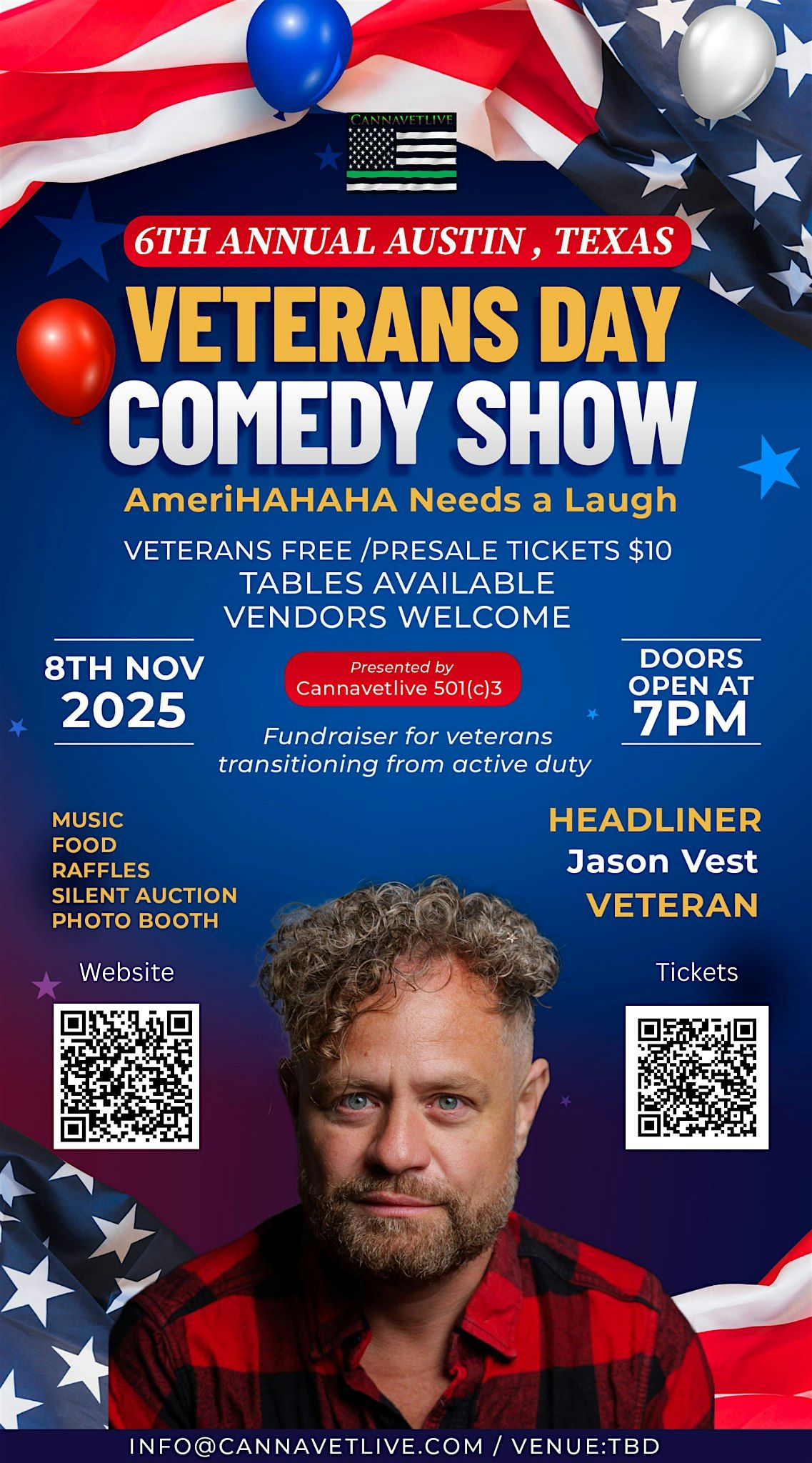 Veterans Day Comedy Show- Austin, TX