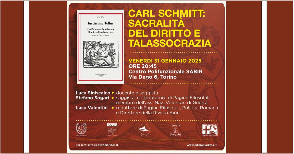 Carl Schmitt: sacralit\u00e0 del diritto e talassocrazia