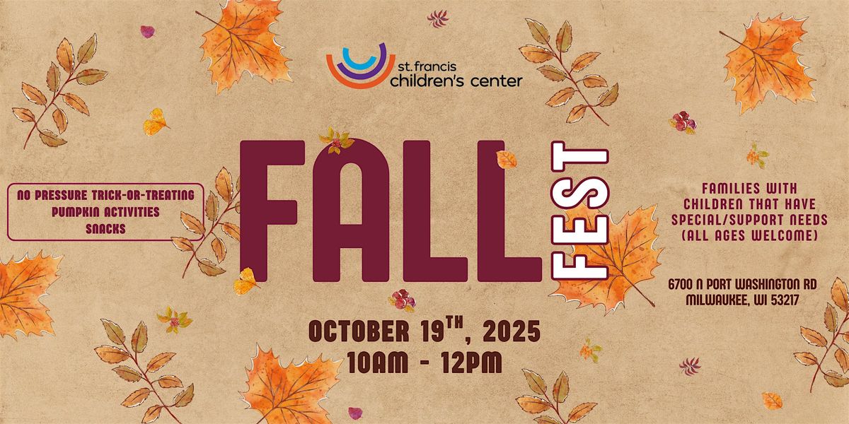 Fall Fest: For Special\/Support Needs Families