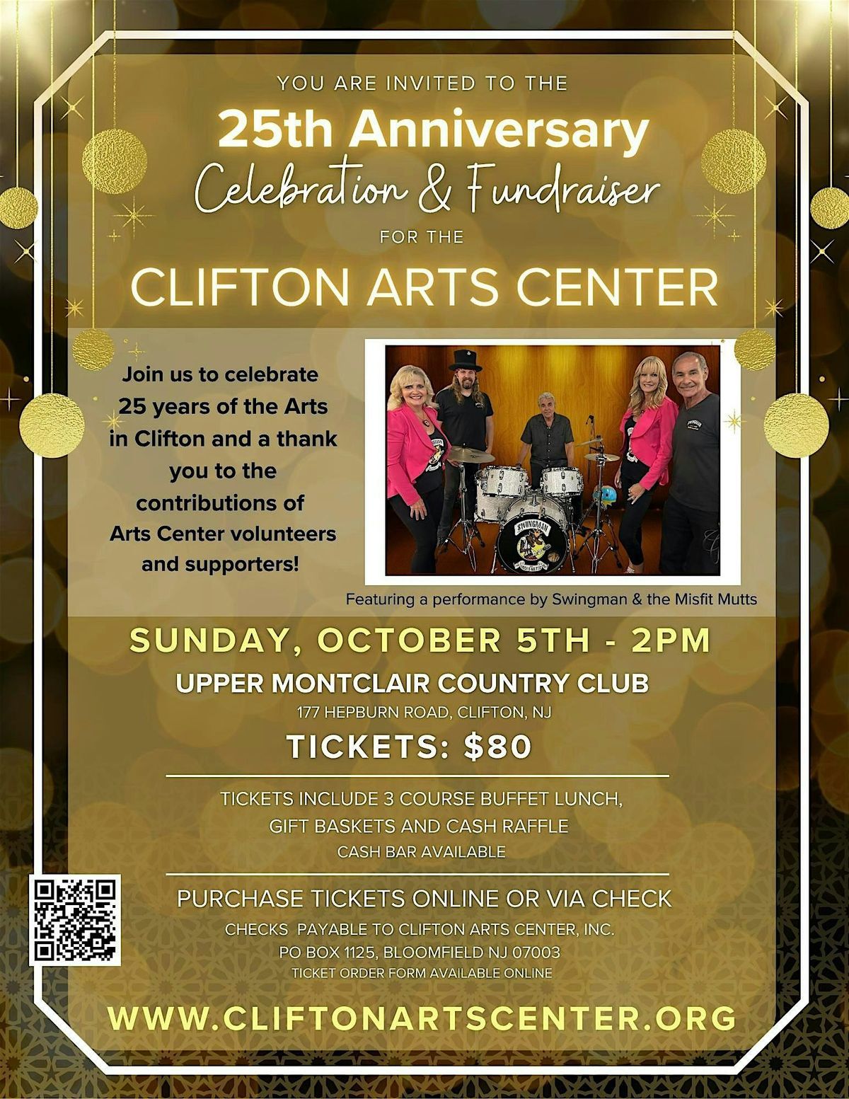 Clifton Arts Center 25th Anniversary - Celebration & Fundraiser