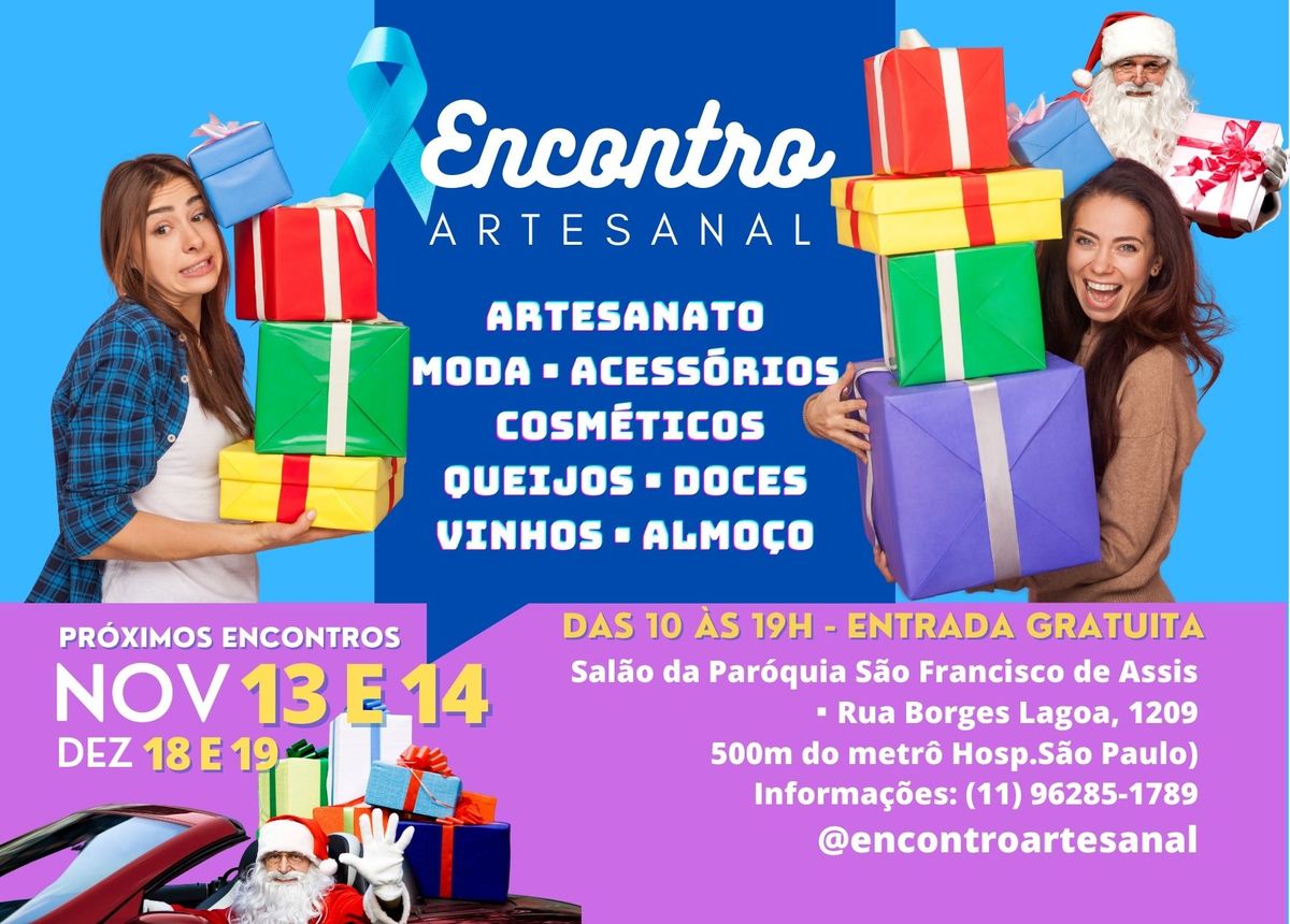 Encontro Artesanal, 13 e 14 de Novembro