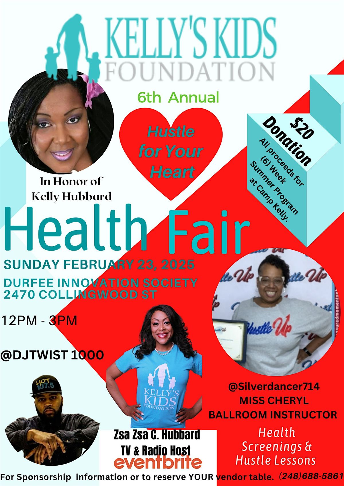 7th annual "Hustle for Your Heart" Community Health Fair