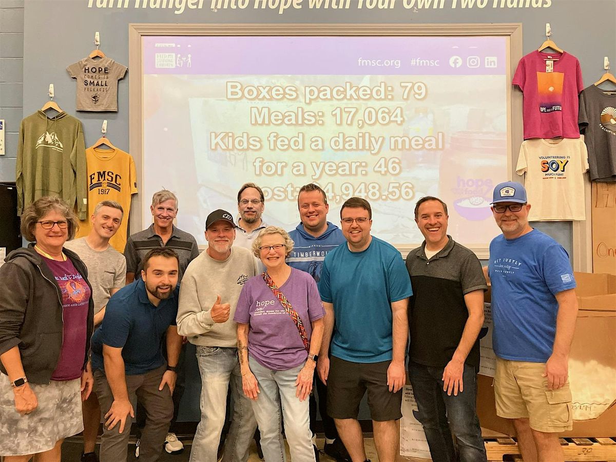 All are invited  to serve with us at Feed My Starving Children!