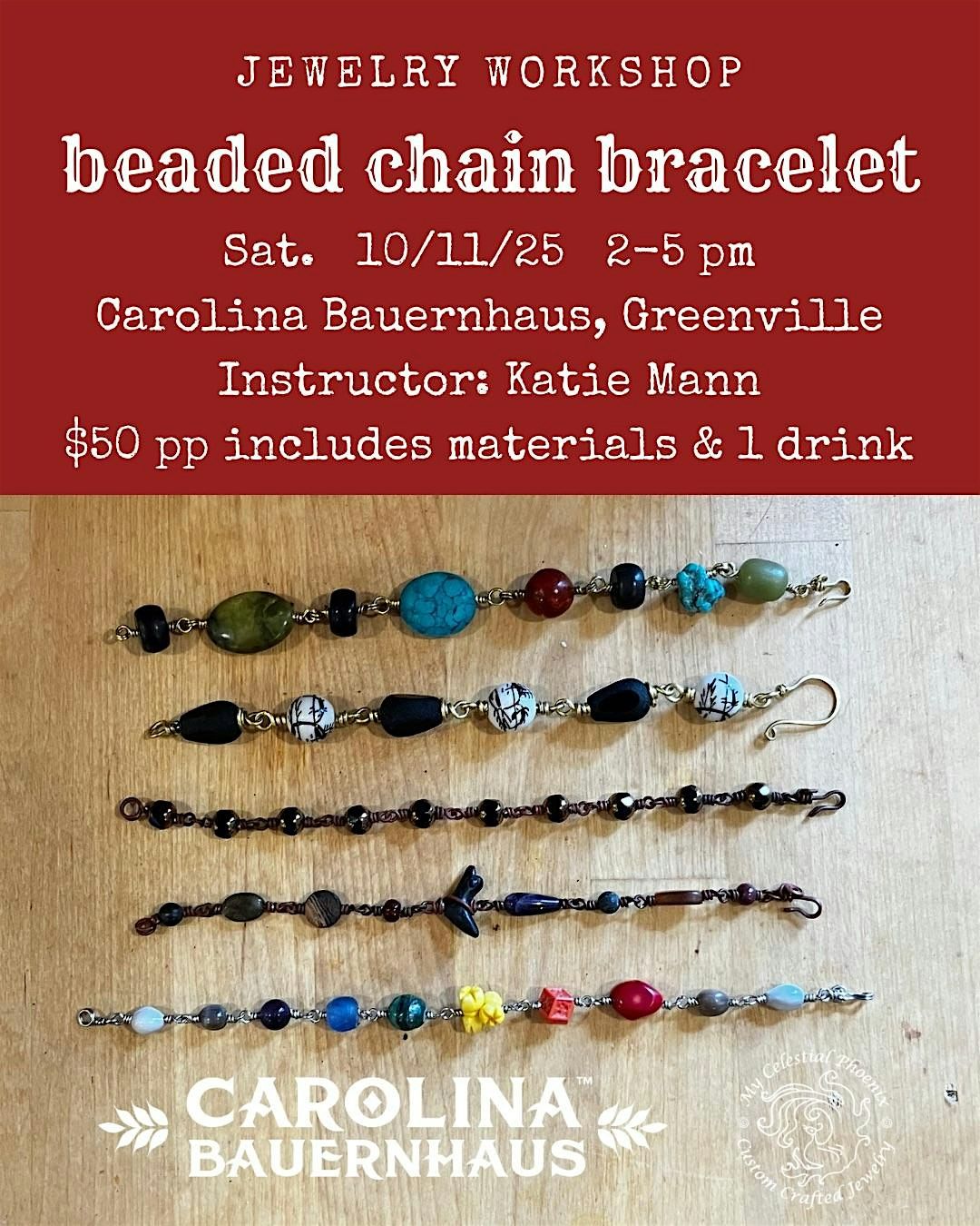 Beaded Chain Bracelet Jewelry Workshop