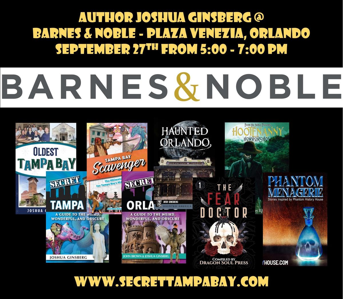 Author Joshua Ginsberg @ Barnes & Noble Plaza Venezia