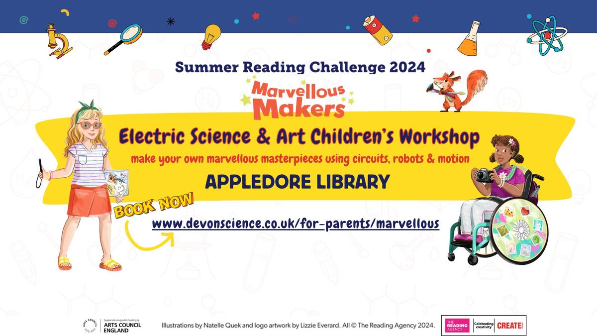 Electric Science & Art: a Summer Reading Challenge event at APPLEDORE library