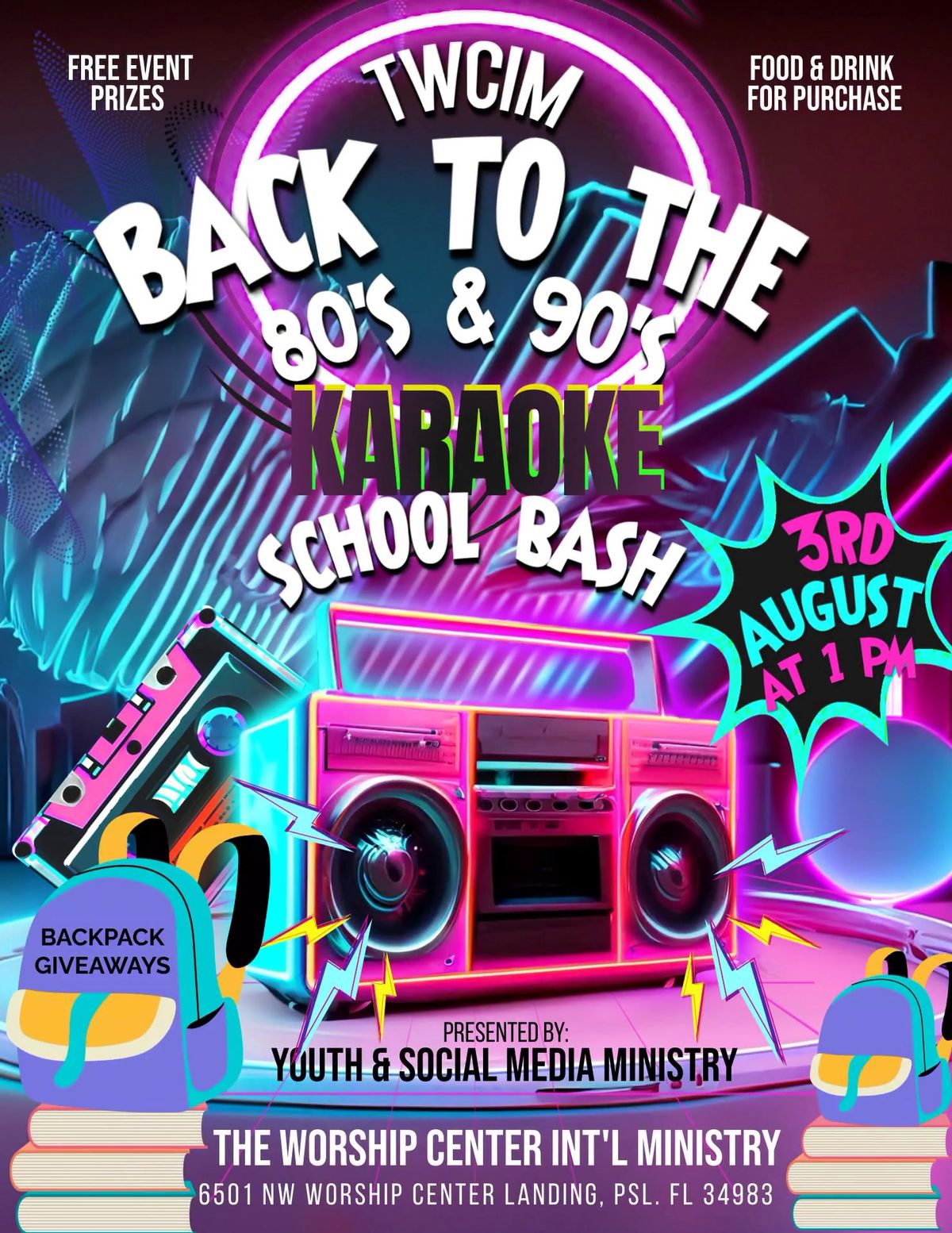 Back to the 80s & 90s Karaoke School Bash