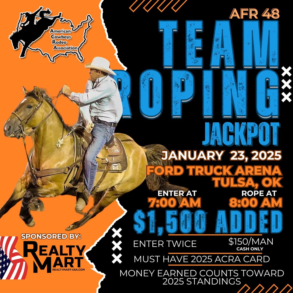 AFR 48 Jackpot Team Roping